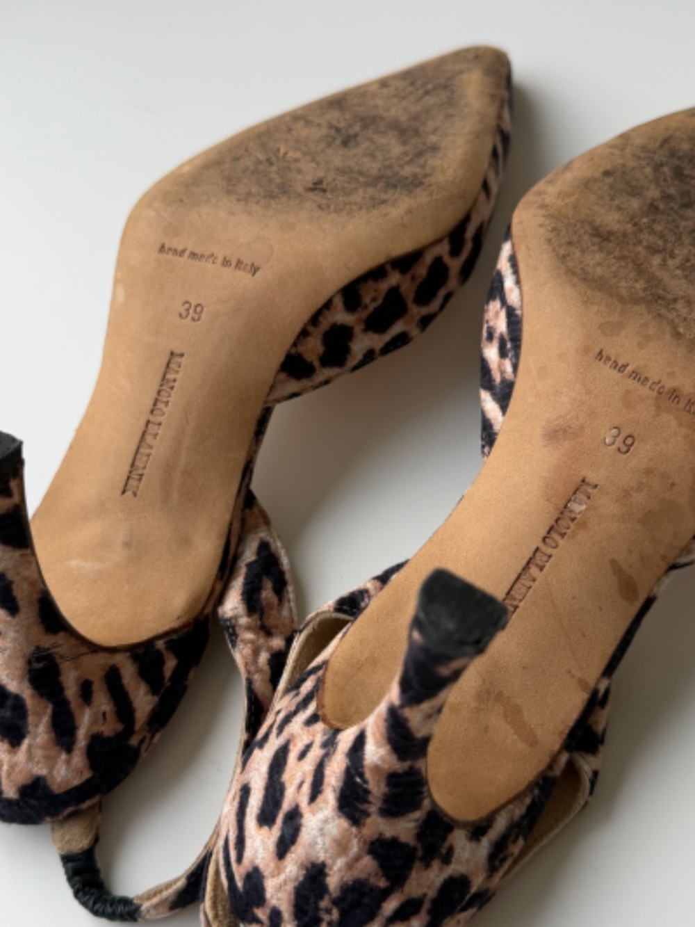 Vintage Manolo Blahnik Leopard Jacquard Carolyne Slingback, IT 39, US 8–8,5 - Picture 14 of 14